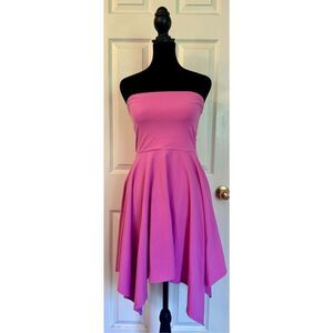 NWOT Susana Monaco Women's Side High Low Strapless Tube Top Mini Dress Small